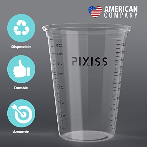 Amazing Clear Cast Epoxy Resin Kit by Alumilite - Deep Pour With 20x Disposable Plastic Mixing Cups and Pixiss Mixing Sticks Bundle