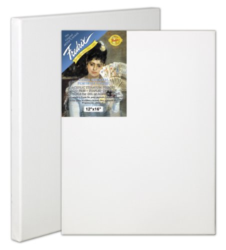 Fredrix 5608 Ultrasmooth Stretched Canvas, 18 x 24 Inches