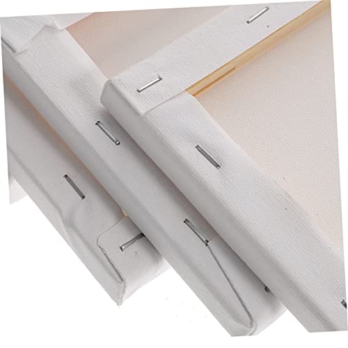 Angoily 5PCS Blank Stretched Canvas for Acrylic Painting 6x8 Inch Cotton Linen Material for Artists and Beginners for Home Decor and Art Projects
