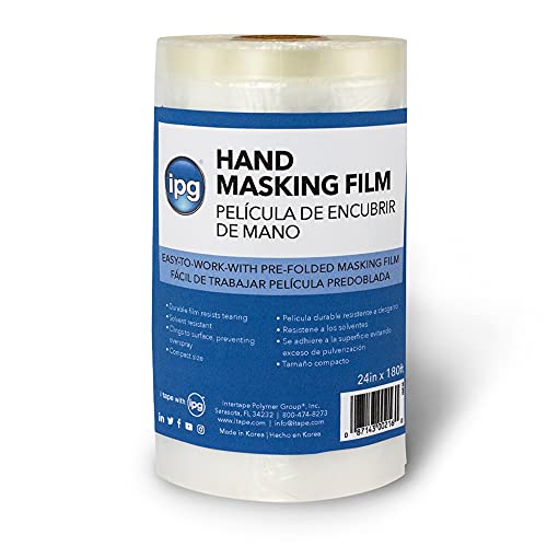 IPG Hand Masking Film, 24" x 180 ft, Clear (Single Roll)