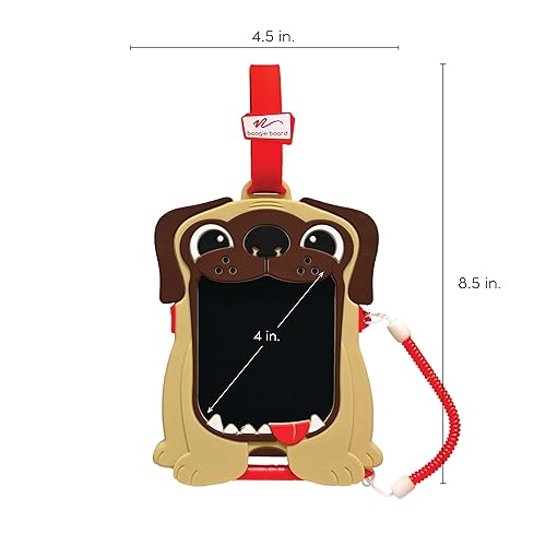 Boogie Board Sketch Pals Camper the Puppy 4” LCD Writing Tablet for Kids – Reusable Mess-Free Drawing Pad with Tethered Stylus – Clip-On Travel Doodle Board Toy – Ages 3+ - style: Puppy