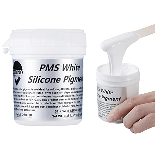 Bundle Set of 20A Silicone Mold Making Kit and White Silicone Pigment