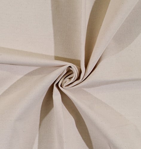 50" Wide Craft Canvas 100% Cotton Fabric by The Yard - Natural (2034R-2N)