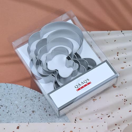 Baby Word Cookie Cutter Set - 5 inch, 4 inch, 3 inch, 2 inch - 4 Piece Script Cursive “baby” Cookie Cutters Shapes Molds - Stainless Steel - color: Baby Word