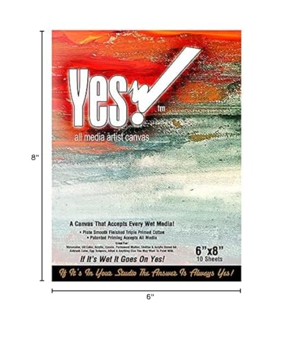Yes! Canvas Pad 6x8" - size: 6" x 8"
