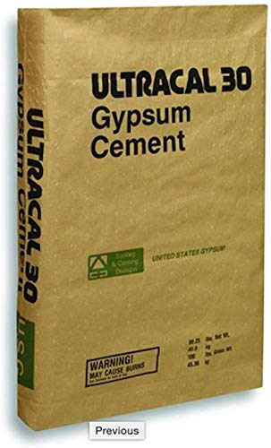 ULTRACAL 30 Gypsum Cement - Plaster - for Mold Making and Casting, Ideal for Latex Molds! Takes Excellent Detail (5 lb) - size: 5 lb