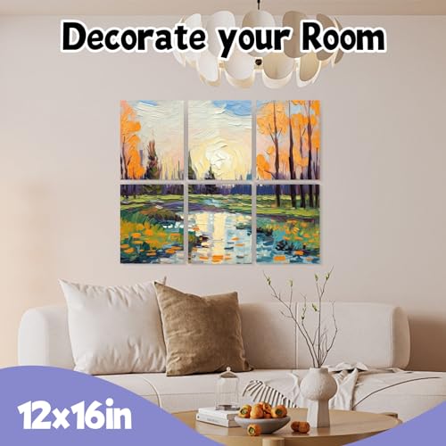 ESRICH Stretched Canvas for Painting 12x16 Inch, 10 Pack Blank Canvas -5/8 in Profile Primed Cotton White Canvases for Painting for Oil & Acrylic Paint - size: 12x16in-10Pack