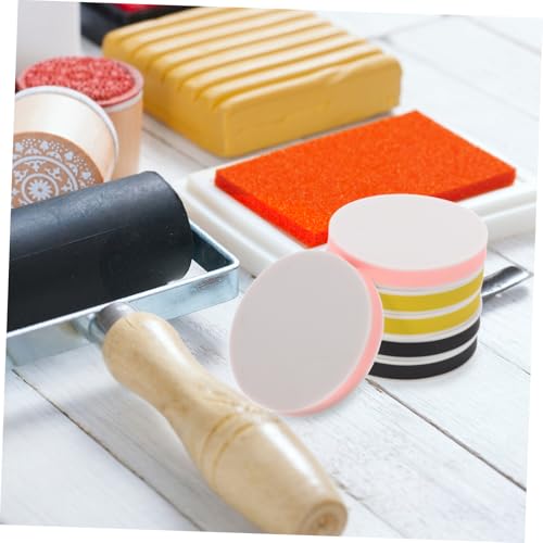 ARTSEWPLY 6pcs Soft Rubber Carving Blocks for Stamp Making Crafting and Engraving Projects for Artists and Students Easy to Carve for Detailed Designs