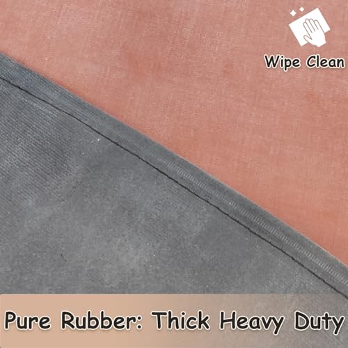 Urby Big and Tall Plus Size Work Apron: Flame Resistant Leather Welding Apron, Wood and Workshop Canvas. Butcher Rubber. - style: Plus Size: Heavy Rubber