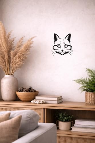Cat Stencil – Animal Kitten Kitty Art Stencil for Painting, Crafting and DIY Projects (3 Pcs Set) - style: Cat Face