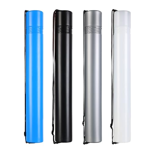Telescoping Poster and Document Storage Tube, Extendable Carrying Case, Portable Art and Holder for Architect and Artist - color: Blue