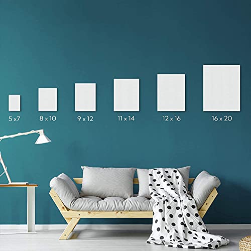 Arteza Acrylic Paint Set and Canvas Boards Bundle for Artist, Painting Art Supplies for Artist, Hobby Painters & Beginners