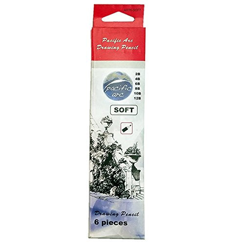 Pacific Arc Drawing Pencils: Set, Art (one each 12B,10B,8B,6B,4B,2B) set: 6-piece