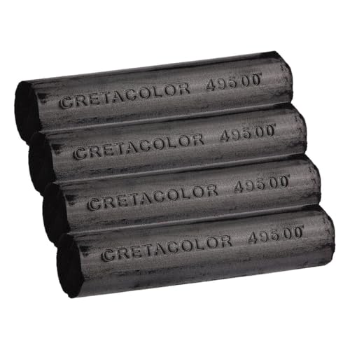 Cretacolor Chunky Stick, 1 Count (Pack of 4), Charcoal - size: 1 Count (Pack of 4)