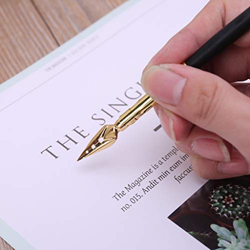 Calligraphy Drawing Dip Nib Pen Set Writing Antique Elegant Gifts Glass Dip Pens For Artists, as described