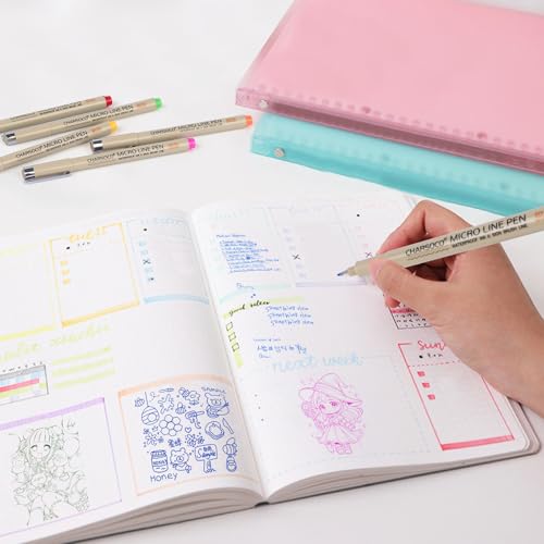 Brown Micro Pens, 12 Sizes in 0.23mm - 5mm, Waterproof Archival Ink, Fine Point Pen for Artist Illustration, Sketching, Anime, Manga and Technical Drawing - color: 12 Pack (Brown & 12 Size)