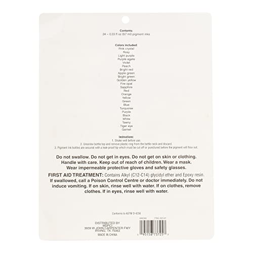 Craft Smart 24ct Color Resin Pigment Ink Set