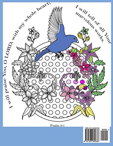 Psalms Coloring Books for Adults: Bible Verses Worship and Blessings that Cover Top Prayers: Faith in Jesus: God is with You