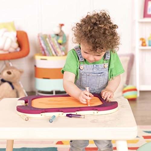 B. toys- Water Doodler- Creative Portable Drawing Board – Kids Water Painting Writing Doodle Board Toy – Perfect Travel Toys for Toddlers - color: Purple & Orange