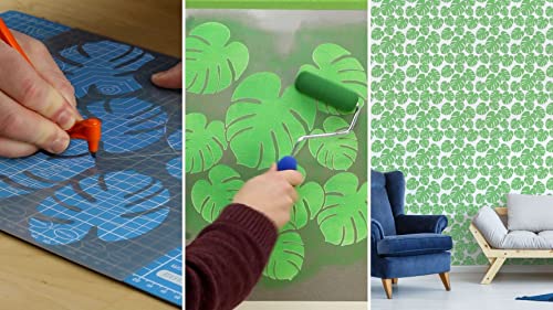 12 Sheets | 4 mil Mylar | 12 x 17.5 inch | Blank Stencil Making Sheet | for Cricut, Silhouette, Gyro-Cut Tool