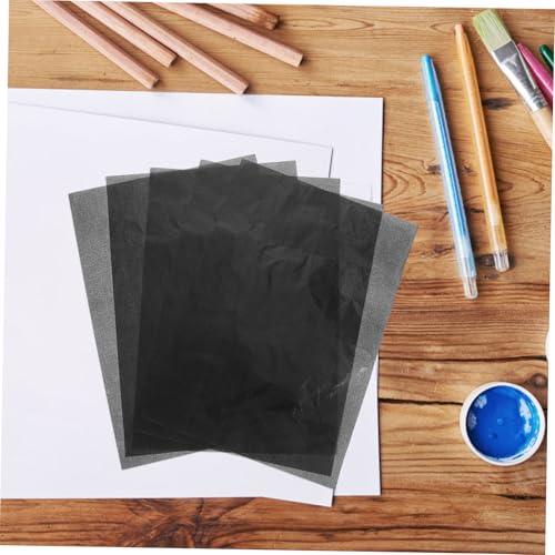 Angoily 50sheets Carbon Transfer Paper Black Graphite Tracing Sheet for Accurate Drawing Art Projects and Education Compatible with Various Tools for Clear Copying