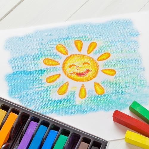Soft Pastel for Artists, 24 PCS Vibrant Colors Chalk Sticks - Premium Pastel Art Supplies for Drawing, Blending, and Shading - Ideal for Adults and Beginners