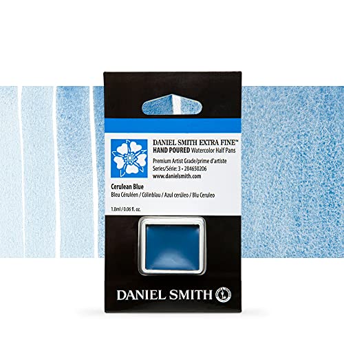 Daniel Smith Watercolor Half Pan (Cerulean Blue) 284650206 - color: Cerulean Blue