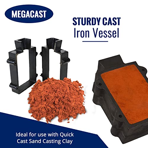 Cast Iron 2-Part Flask Mold for Delft Sand Casting Jewelry Making Tool