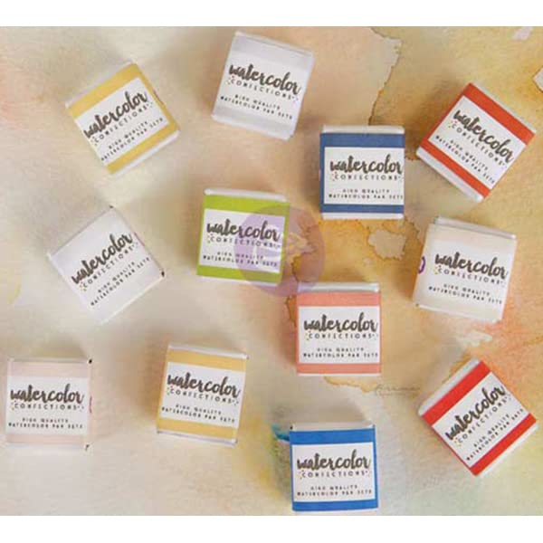 Prima Marketing 584276 Watercolor Confections: Decadent Pies
