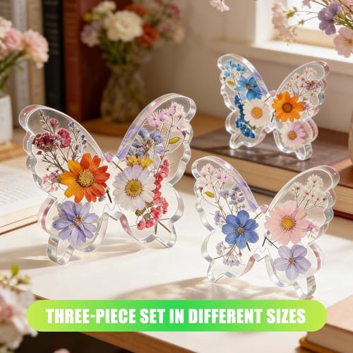 Butterfly Resin Molds, Butterfly Candle Molds Silicone, Flexible Effortless Demoldable Epoxy Molds for Resin Casting, Soap, Candle, Flowers Preservation, Spring Decor & Birthday Gifts
