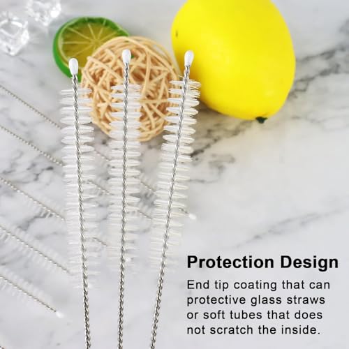Straw Cleaner Brush Extra Long 13 inch for Stanley Yeti Tumbler Cup Straw Cleaner Brush Kit and 3 in 1 Cup Lid Cleaning Brush Multifunctional Water Bottle Brushes for Cleaning
