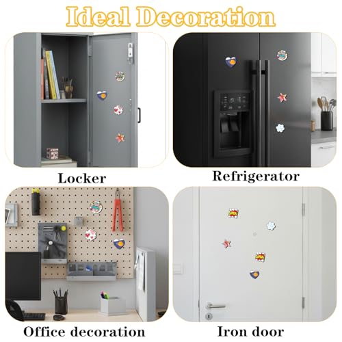 48 Pcs Magnetic Canvas Panel Mini Canvas Boards for Painting Blank Locker, 3 Inch Small Bulk Canvases with Magnet Backing for DIY Art, Crafts, Fridge & Office Decor (6 Styles)