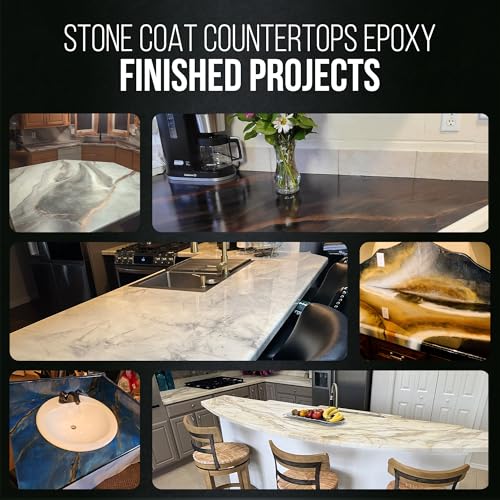 Stone Coat Countertops Epoxy Resin Kit for Countertops, Bar Tops, 1/2 Gallon - size: 1/2 Gallon