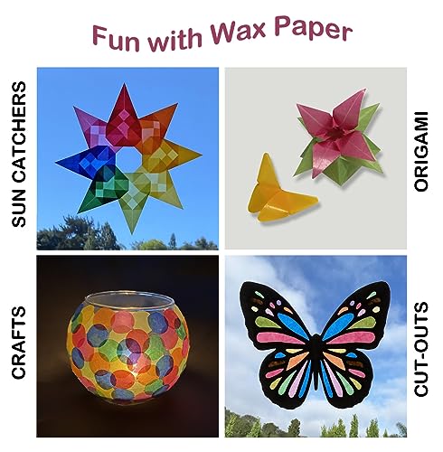 Translucent Wax Paper, Kite Paper, Glassine Papers. Suitable for Making Window Stars, Waldorf Stars (Classic, 2.7 x 2.7 inch) - color: Classic, 2.7 x 2.7 inch