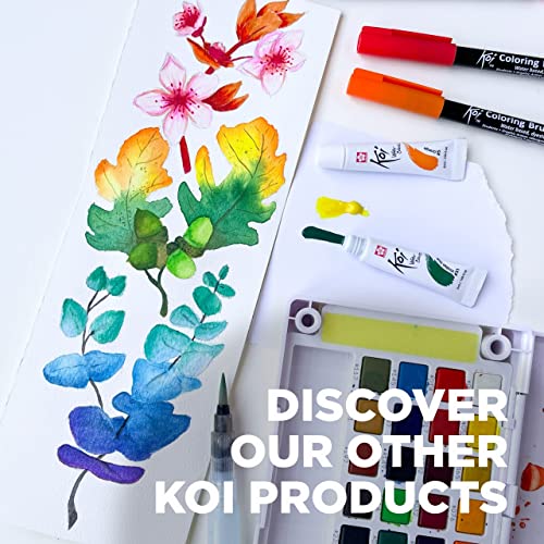 SAKURA Koi Water Color Brush 9-ml Tank, Medium Round Brush 39122 - size: 9 ml (Pack of 1)