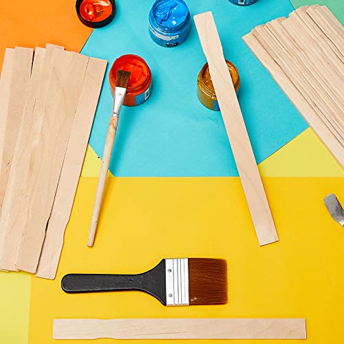 Juexica 200 Pieces Paint Stir Sticks Bulk 12 Inch, Wooden Paint Sticks Wood Mixing Stirrers for Library Markers or Garden Plant Labels, Mixing Stirrers for Kids Adults DIY Craft, Resin