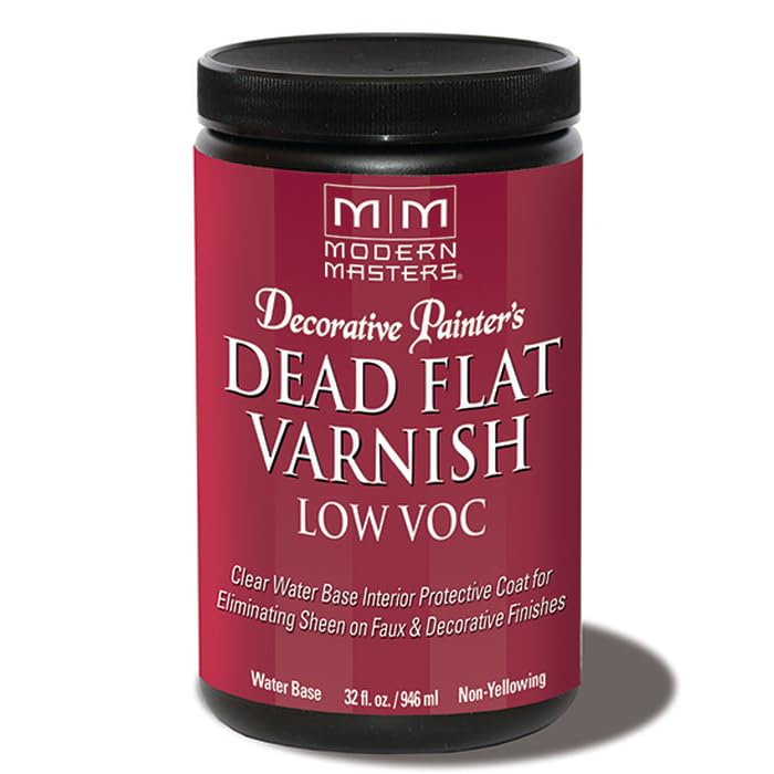 4-Pack of 1 qt Modern Masters DP400 Clear Decorative Painter's Acrylic Dead Flat Varnish - size: 1 Quart