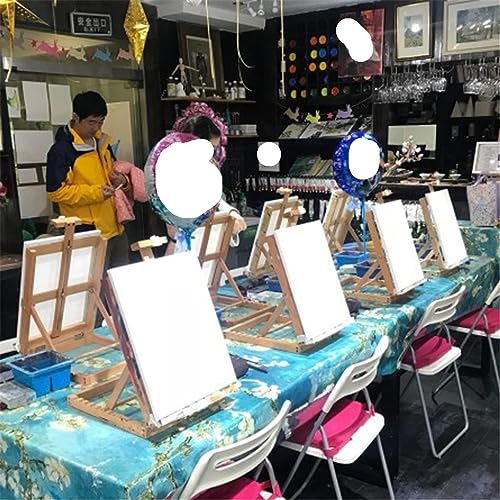 Wooden Easel Stand Adjustable Tabletop Sketch Accessories Studio H-Frame for Artist Painting Drawing Art Supplies