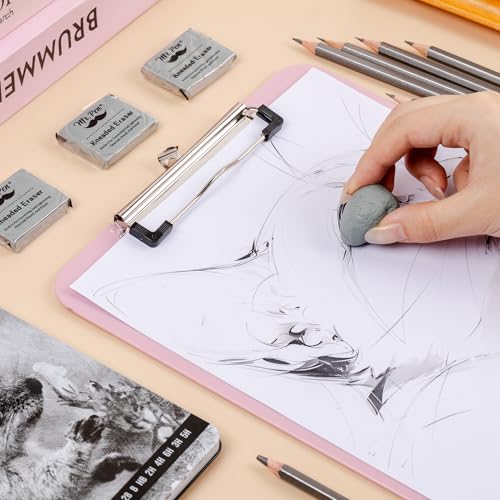 Mr. Pen- Kneaded Erasers, 1.57" x 1.37", 4 Pack, Gray | Soft Moldable Art Erasers for Charcoal, Graphite & Pastel Drawing, Precision Highlighting, Smudge Control - color: Gray, size: 4 Pack, 1.57" x 1.37"