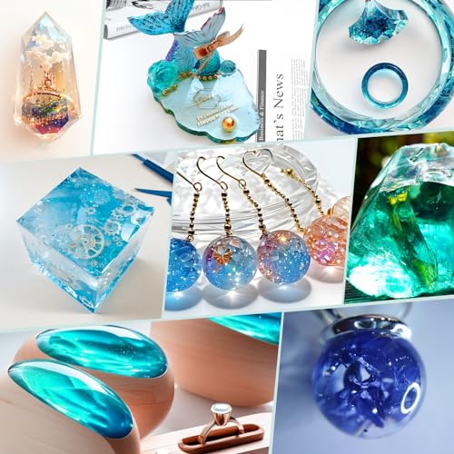 Crystal Clear Epoxy Resin Kit - 2 Gallon Resina Epoxica - Self-Leveling, Low Odor, No Bubble, 1:1 Ratio Food Safe Resin & Hardener Kit for Tabletop Art Coating Casting Craft Candlestick - size: 2 Gallon