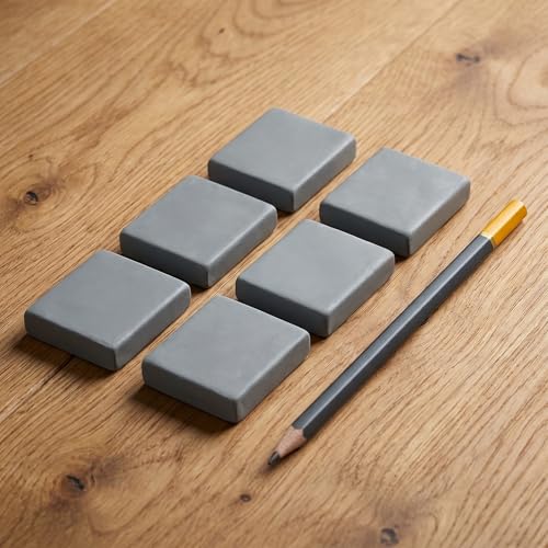 8 Pack Large Grey Kneaded Erasers Soft Pliable No Residue Art Erasers for Charcoal Pastel Graphite Sketching&Drawing Supplies