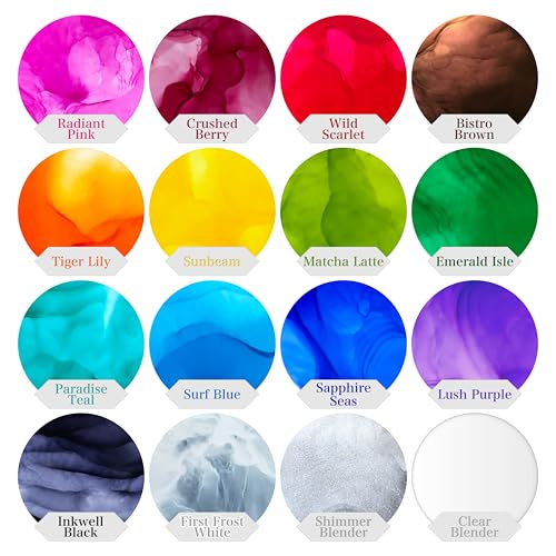 Single Bottles - Vibrant Professional Quality, Huge 20ml Bottles, Intensely Saturated, High Gloss, for Painting, Tumblers & Epoxy Resin Art (Radiant Pink)