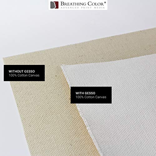 Breathing Color White Gesso Canvas Primer (1 Gallon Bundle)
