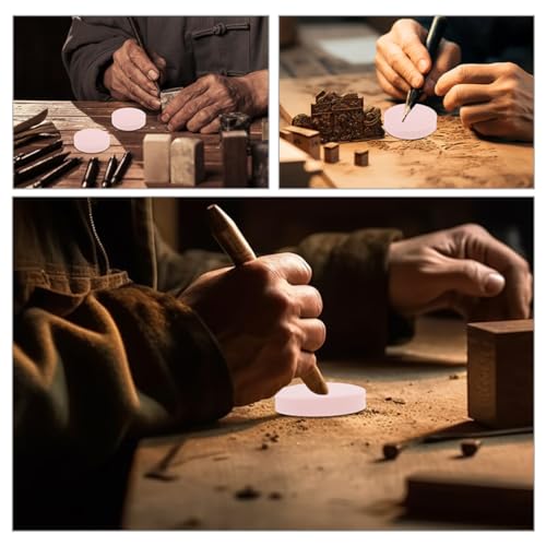 DECORNIJIA 6pcs Rubber Carving Blocks for Stamps Easy to Engrave Material for Home and School Crafting