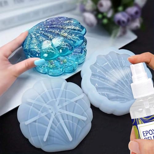 2 Pcs 150ML Mold Release Spray for Resin Molds – Water-Based Silicone Release & Protectant for Silicone and Epoxy Resin Molds, Fast-Drying Non-Stick for Easy Demolding & Longer Mold Life - color: 300ml