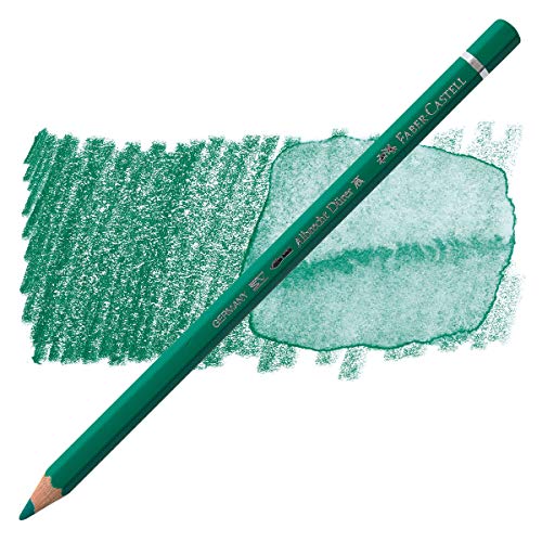 Faber-Castell Art & Graphic Albrecht Dürer Watercolour Pencil, (264), Dark Phthalo Green, For Art, Craft, Drawing, Sketching, Home, School, University, Colouring - color: Dark Phthalo Green