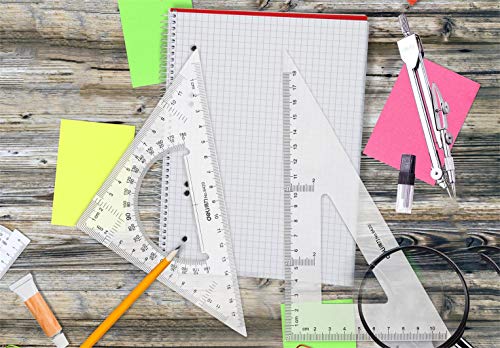 Large Triangle Ruler Square Set,Triangle Protractor,2 pieces
