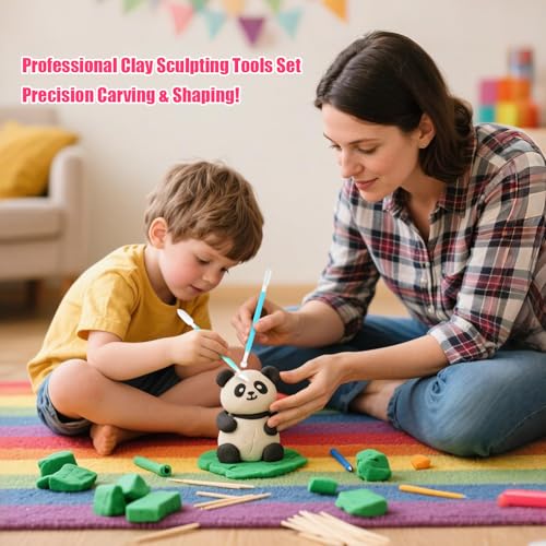 Black Air Dry Clay Wolwefa 72 Packs Air Dry Foam Clay, Moldable Super Light Clay Perfect for Arts, Crafts, Classroom Teaching - color: Black