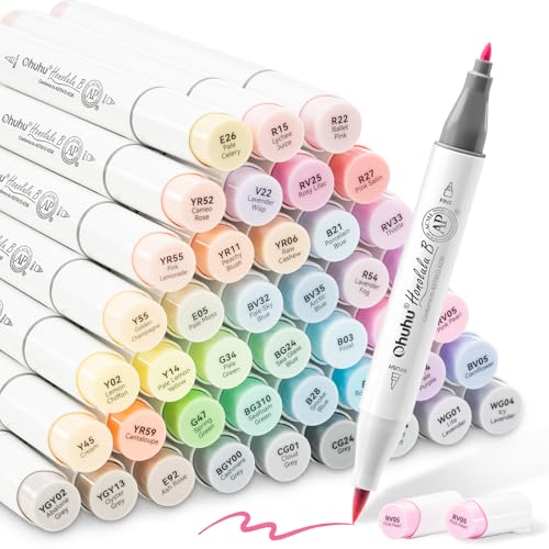 Ohuhu Markers + Bleedproof Marker Pad 5.5"x8.5"