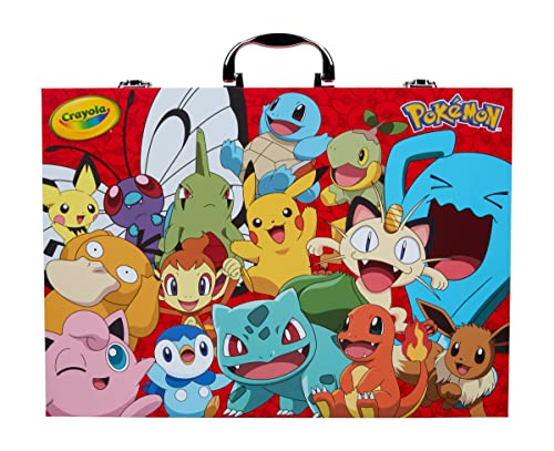 Crayola Pokémon Imagination Art Set (115pcs), Kids Art Kit, Coloring Supplies, Pokemon Toys, Pokemon Gift for Boys & Girls, Ages 5+ - style: Pokemon